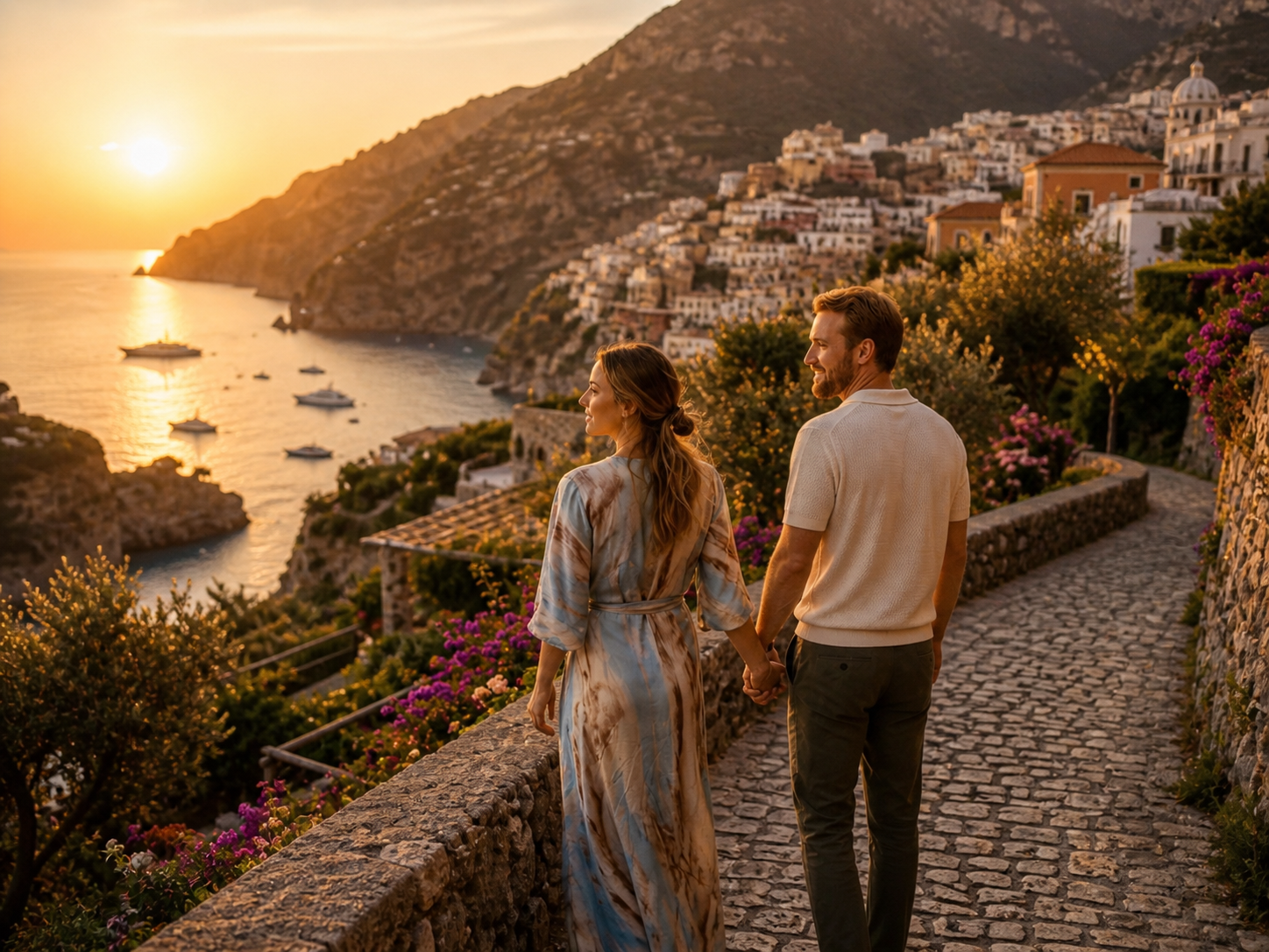 Premium travel experience — couple exploring a curated cultural destination