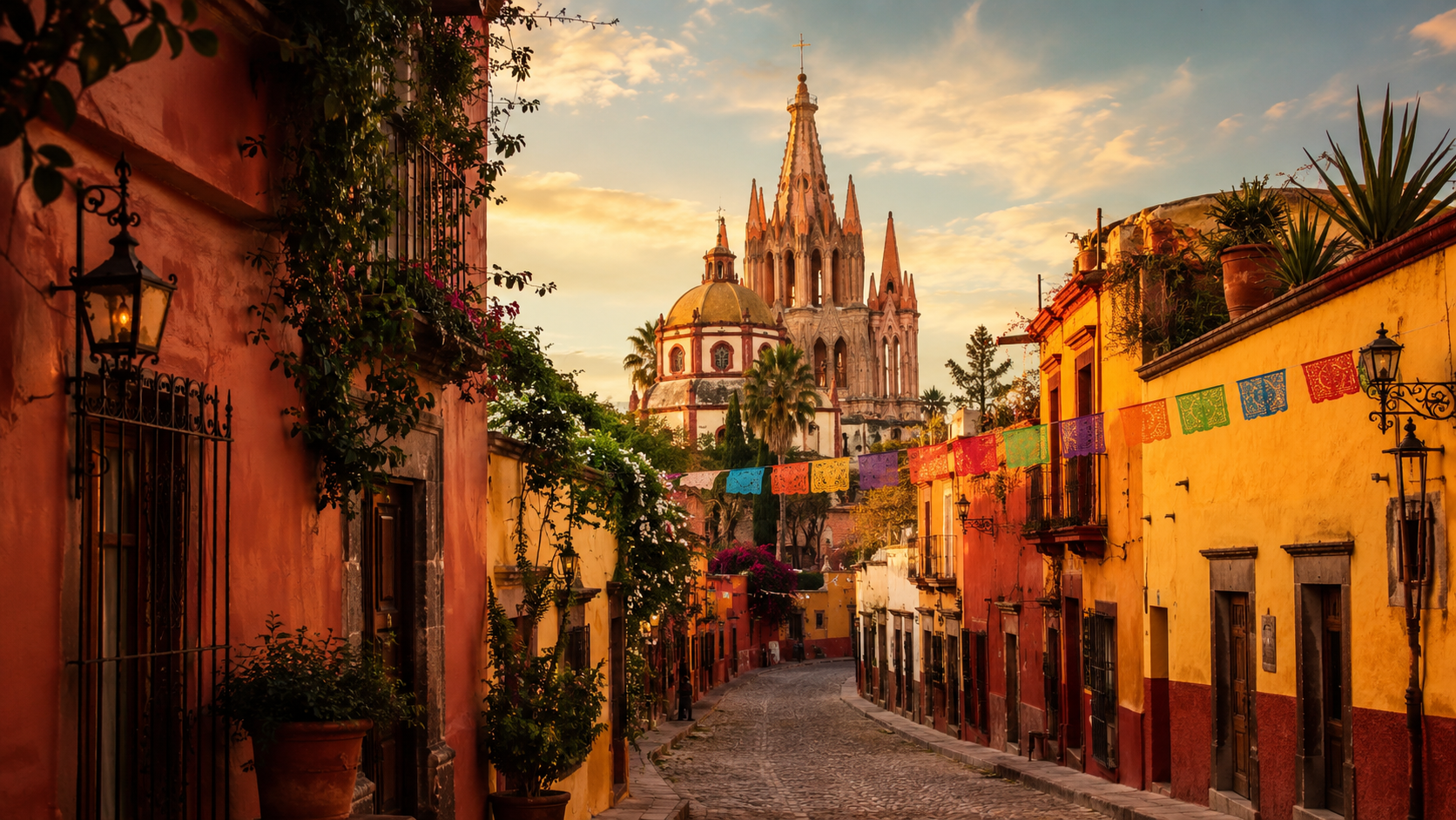 Mexico — architecture and colorful streets